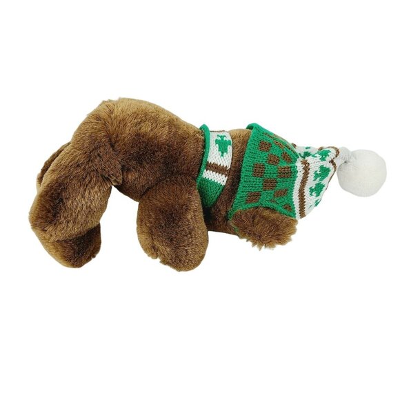 Vintage 80s Swib Christmas Caroling Bear 13 in Plush Brown Hat Scarf Stuffed Toy - Picture 4 of 6